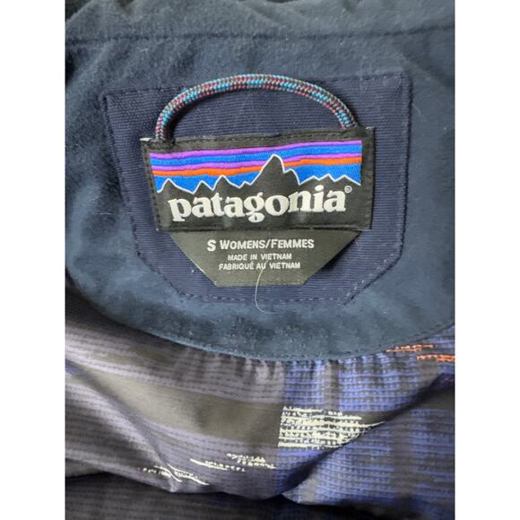 PATAGONIA Bivy Hooded Vest Orange Blue Style 27746 SMALL - Picture 6 of 9